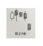 株価チャート（酒田五法・売りサイン）（個別スタンプ：4）