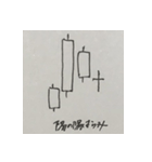 株価チャート（酒田五法・売りサイン）（個別スタンプ：7）