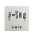 株価チャート（酒田五法・売りサイン）（個別スタンプ：9）