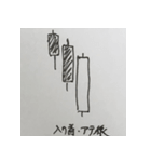株価チャート（酒田五法・売りサイン）（個別スタンプ：23）