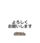 ハムスターのるびーさん 敬語（個別スタンプ：1）
