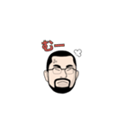髭眼鏡男（個別スタンプ：7）