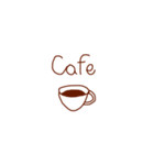 コーヒー豆とカフェのスタンプ（個別スタンプ：5）