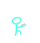 色系棒人間ズ (やっぱ雑)（個別スタンプ：4）