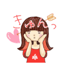メンヘラロックあんずちゃん（個別スタンプ：10）