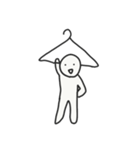 ハンガーぶら下がりちゃん（個別スタンプ：1）