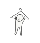 ハンガーぶら下がりちゃん（個別スタンプ：4）