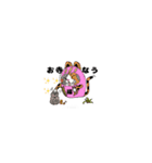 猫ダルマちゃん（個別スタンプ：3）