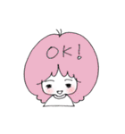 カラフルキャンディおんなのこ（個別スタンプ：1）