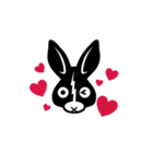 黒うさぎMINMI（個別スタンプ：2）