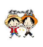 ONE PIECEと元気スタンプ（個別スタンプ：9）