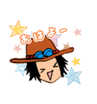 ONE PIECE エースのスタンプ（個別スタンプ：3）