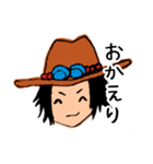 ONE PIECE エースのスタンプ（個別スタンプ：5）