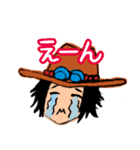 ONE PIECE エースのスタンプ（個別スタンプ：40）