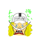 ONE PIECE 海軍帽子（個別スタンプ：1）