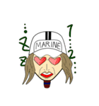 ONE PIECE 海軍帽子（個別スタンプ：10）