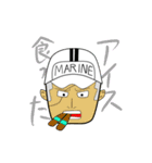 ONE PIECE 海軍帽子（個別スタンプ：11）