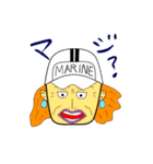 ONE PIECE 海軍帽子（個別スタンプ：13）