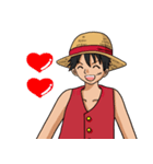 ルフィの日常会話 ONE PIECE（個別スタンプ：10）