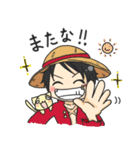 ONE PIECE と ちゃまネコ コラボスタンプ（個別スタンプ：16）