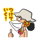 ONE PIECE やくたおらむ マスクスタンプ（個別スタンプ：4）