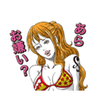 ONE PIECE 美女スタンプ（個別スタンプ：34）