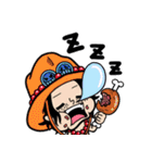 ONE PIECE-ド派手に「バギーン！」スタンプ（個別スタンプ：28）