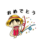 ONE PIECE ルフィなりきりスタンプ（個別スタンプ：5）