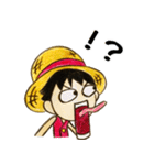 ONE PIECE ルフィなりきりスタンプ（個別スタンプ：24）