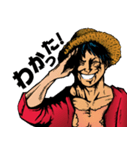 ONE PIECE アメコミ風ルフィ STAMP（個別スタンプ：1）