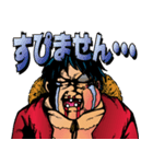 ONE PIECE アメコミ風ルフィ STAMP（個別スタンプ：2）