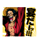 ONE PIECE アメコミ風ルフィ STAMP（個別スタンプ：3）