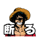 ONE PIECE アメコミ風ルフィ STAMP（個別スタンプ：5）