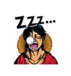 ONE PIECE アメコミ風ルフィ STAMP（個別スタンプ：6）
