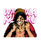 ONE PIECE アメコミ風ルフィ STAMP（個別スタンプ：8）