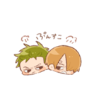 ONE PIECE zoro and sanji sticker（個別スタンプ：8）