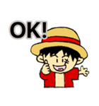 ONE PIECE と SHAQANGEL のコラボスタンプ（個別スタンプ：2）