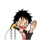 ONE PIECE  ルフィのみのスタンプ（個別スタンプ：6）