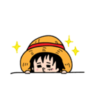 ONE PIECE あいさつスタンプ(スネ顔)（個別スタンプ：14）