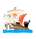 くろねこ×ONE PIECE（個別スタンプ：15）