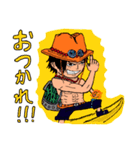 ONE PIECE エース＆Imukat スタンプ（個別スタンプ：5）