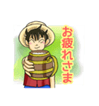 ONE PIECE 使いやすい ルフィ スタンプ（個別スタンプ：5）