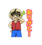 ONE PIECE 使いやすい ルフィ スタンプ（個別スタンプ：6）