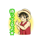 ONE PIECE 使いやすい ルフィ スタンプ（個別スタンプ：27）