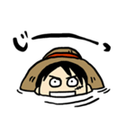 サウナにはまったルフィⅠONE PIECE（個別スタンプ：5）