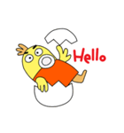 ぴー助のつぶやき（個別スタンプ：1）