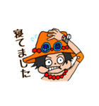 ONE PIECE 礼儀正しい火拳（個別スタンプ：9）