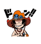 ONE PIECE 「ポッとDeのACE」（個別スタンプ：1）