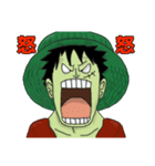 ONE PIECE コラボスタンプ ルフィ表情集（個別スタンプ：2）