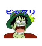 ONE PIECE コラボスタンプ ルフィ表情集（個別スタンプ：6）